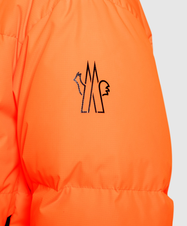 Moncler Grenoble - Оранжевый пуховик Mazod с логотипом