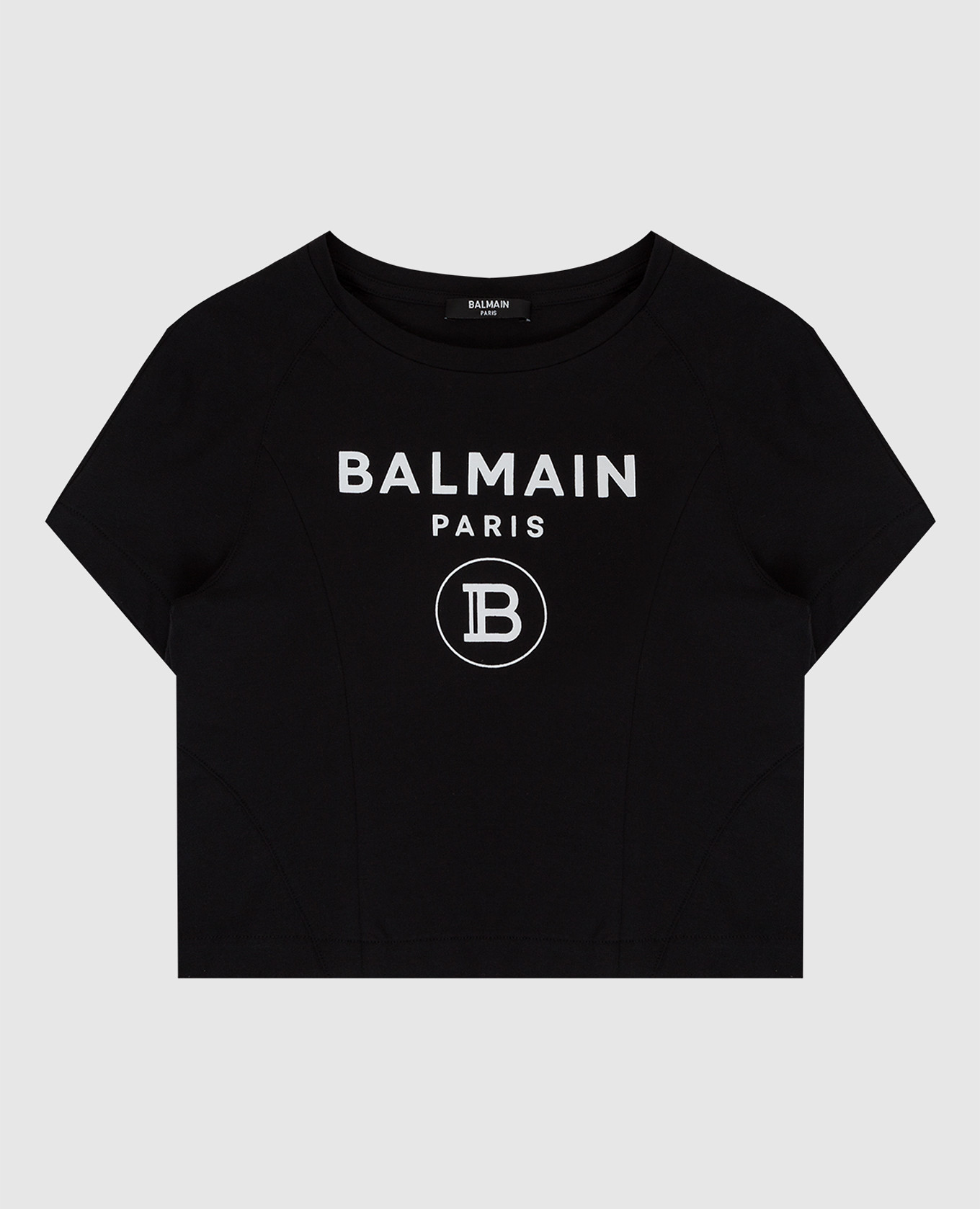 

Детская черная футболка с логотипом, Черный, Футболки