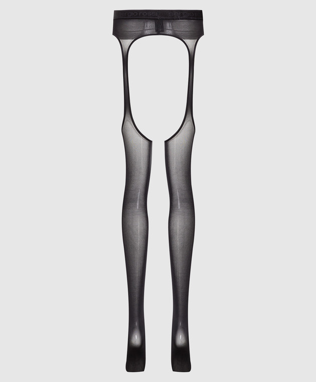 Wolford - Black tights Synergy 40 den with figure cuts 14975 - buy