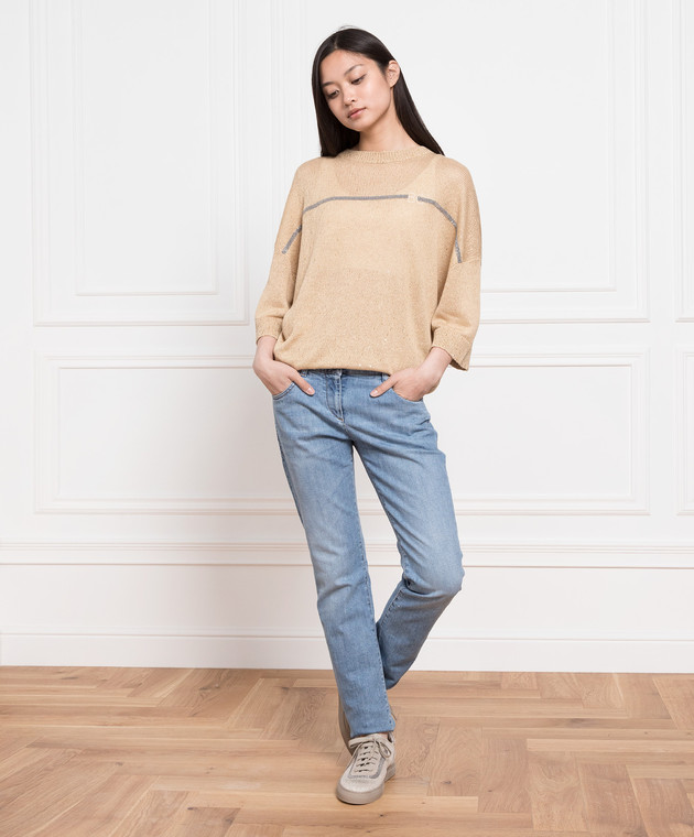 Brunello Cucinelli Jumper with manila and sequins M10555200 image 2