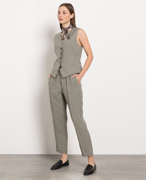 Brunello Cucinelli Зелені штани MH126P7197
