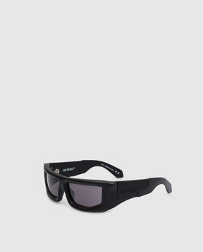Off-White Черные солнцезащитные очки Volcanite с логотипом OERI074S23PLA001