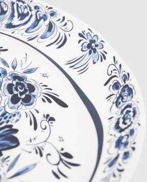 SELETTI Біла обідня тарілка Hollandia Flowers 11205