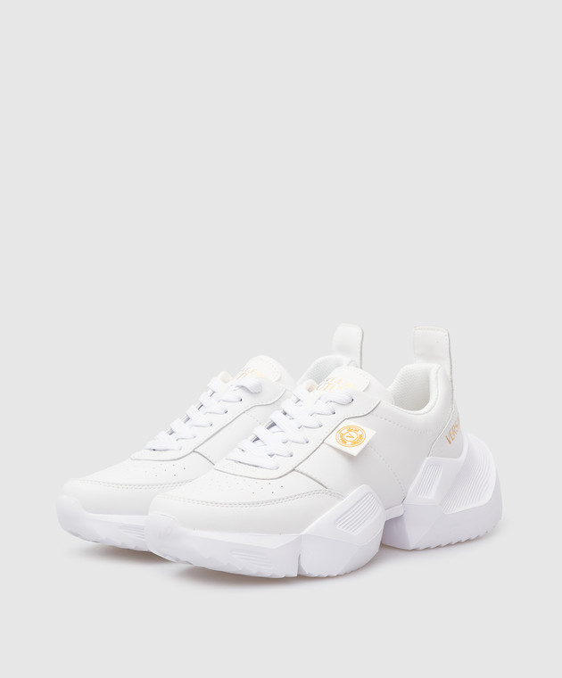 Versace Jeans Couture Кожаные кроссовки Gravity с логотипом 72VA3SU8ZP013 изображение 3