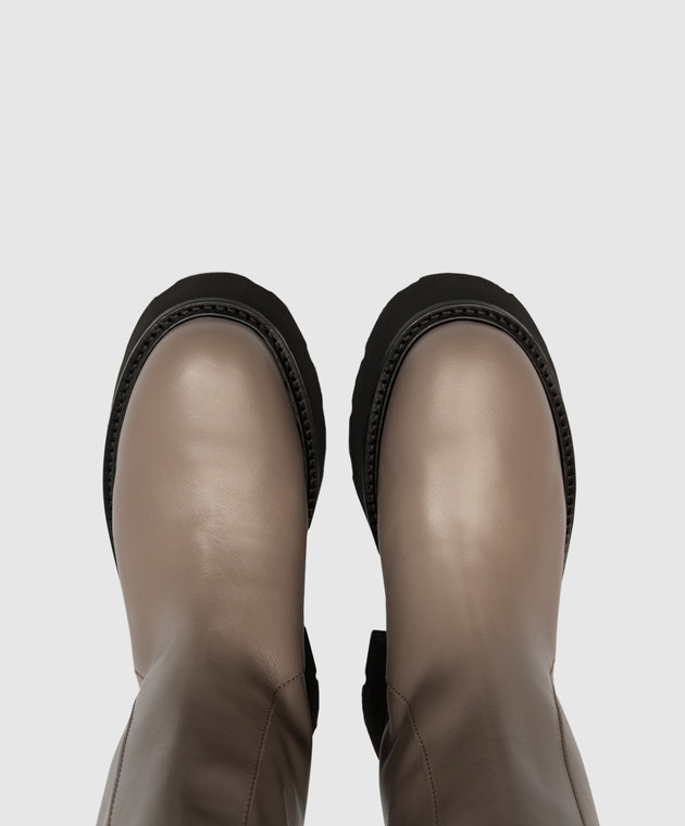 N21 Brown leather boots 23ISP04500450 image 4