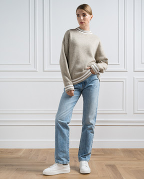 Allude Бежевий светр з вовни і кашеміру 23517711