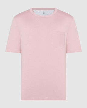 Brunello Cucinelli Розовая футболка M0B137187
