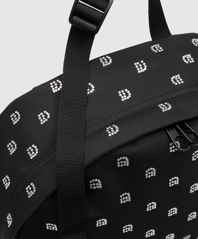 Alexander Wang Черный рюкзак Wangsport с кристаллами 20123B01M изображение 5