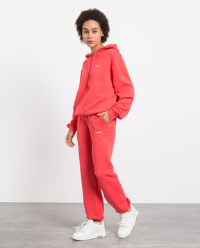 Off-White Червоні джогери з принтом логотипу OWCH006S23JER001
