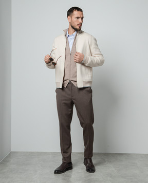Cashmere&Whiskey Бежевый кардиган из кашемира 356N