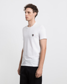 Dolce&Gabbana Белая футболка с вышивкой логотипа M8C03JFUECG