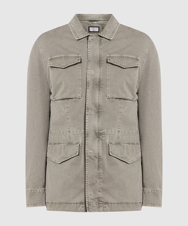 Brunello Cucinelli Khaki denim jacket MA0816451