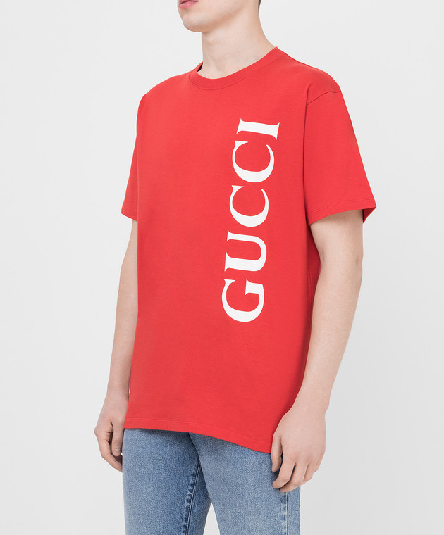 Gucci Красная футболка 565806XJB2V изображение 3
