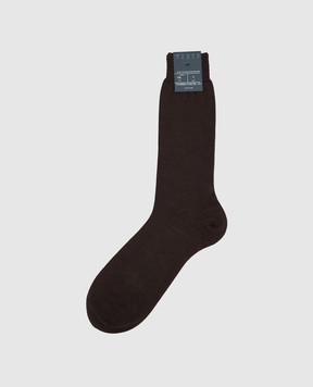 Bresciani Коричневі шкарпетки MC001UN0006XX