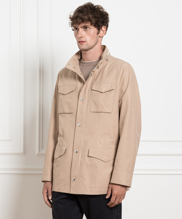 Beige windbreaker