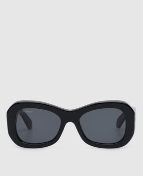 Off-White Чорні сонцезахисні окуляри Pablo з контрастним логотипом OERI040F22PLA001