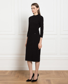 Twinset Чорна сукня міді 232AP3072