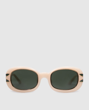Casablanca Бежеві сонцезахисні окуляри з логотипом СС EW02704