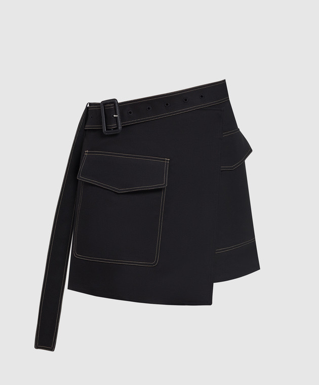 Helmut Lang Black mini skirt for smell M06HW301