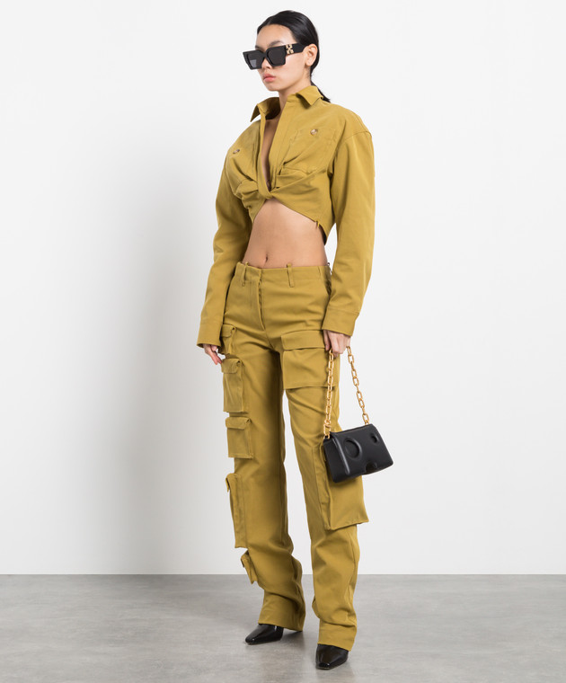 Off-White Желтые карго OWCF015F22FAB001 изображение 2