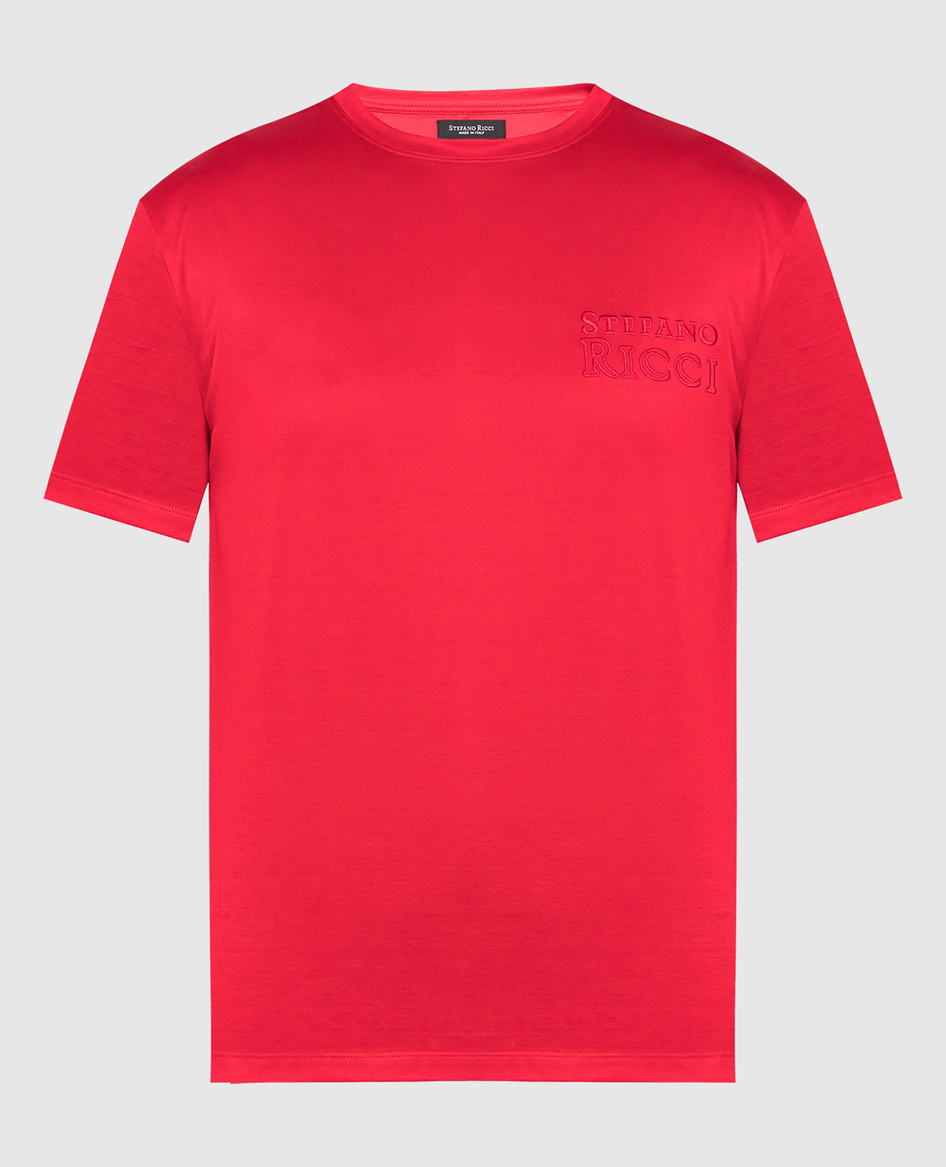 

Красная футболка с вышивкой логотипа, Красный, Футболки