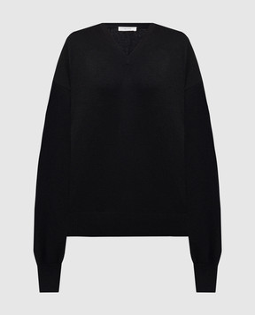 The Row Чорний пуловер Derignon з кашеміру 7419F377