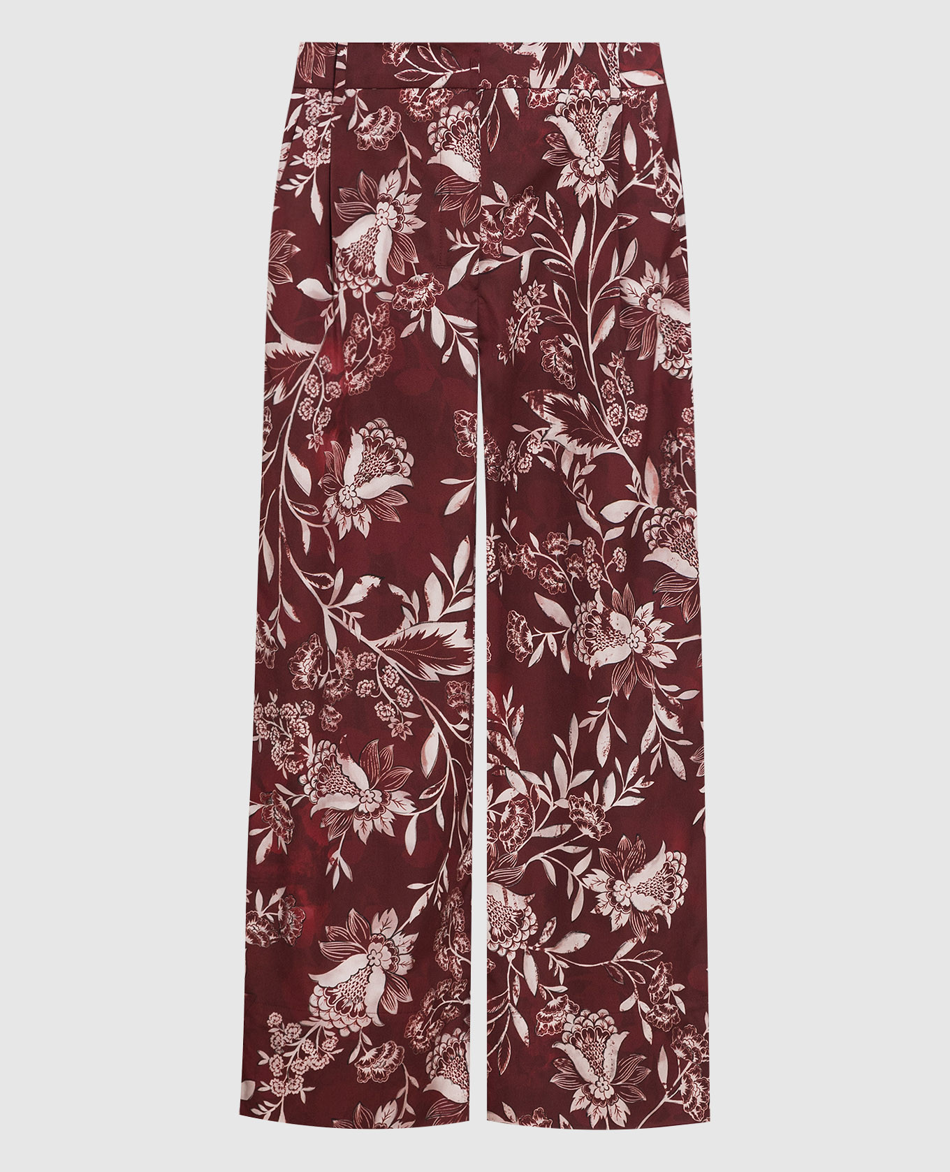 Teresa burgundy culottes in a floral print