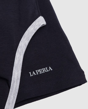 LA PERLA Дитяча синя майка 5404626