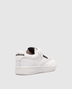Reebok + NGG Белые кожаные кроссовки Club C RMIA011C99LEA00168