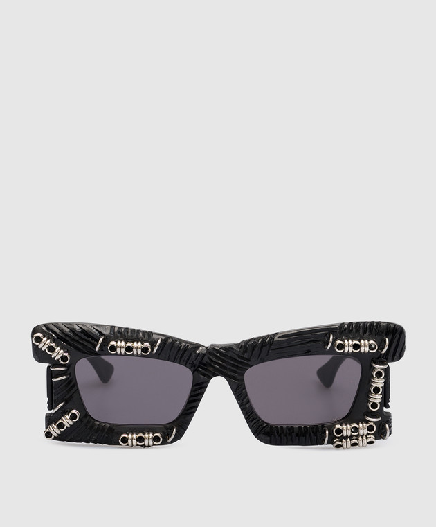 Kuboraum Black sunglasses R2 KRS0R2BM00LTED2Y
