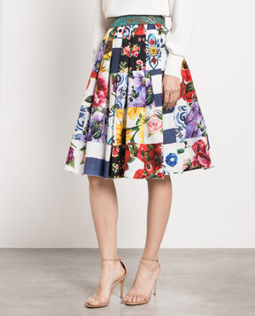 Dolce&Gabbana Спідниця в техніці печворк F4B3WTGDY03