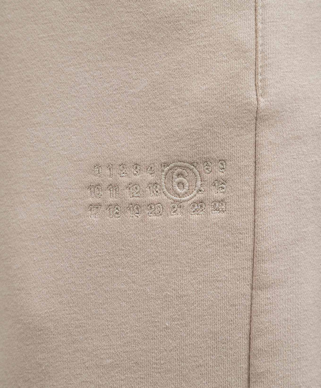 Maison Margiela MM6 Beige pants with logo embroidery S62LB0152S25596 image 5