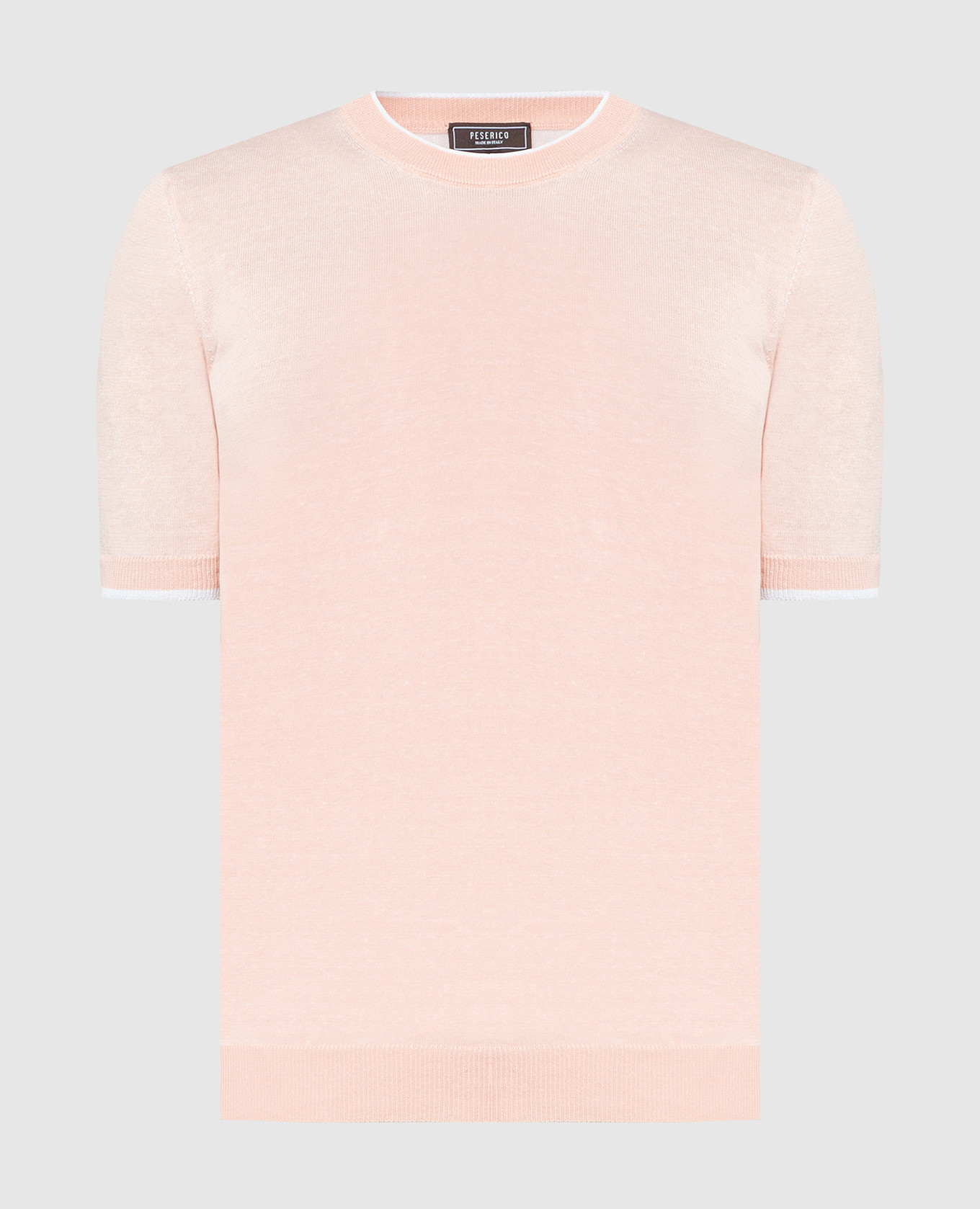 Pink t-shirt with linen