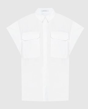 Gauchere Белая блуза с карманами P12406100579