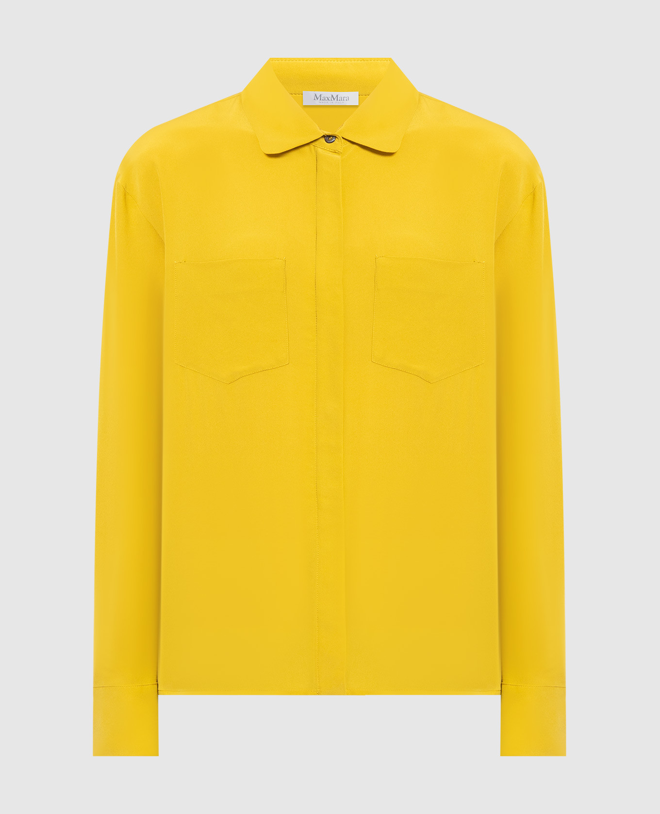 

Желтая рубашка Norma из шелка, Желтый, Рубашки