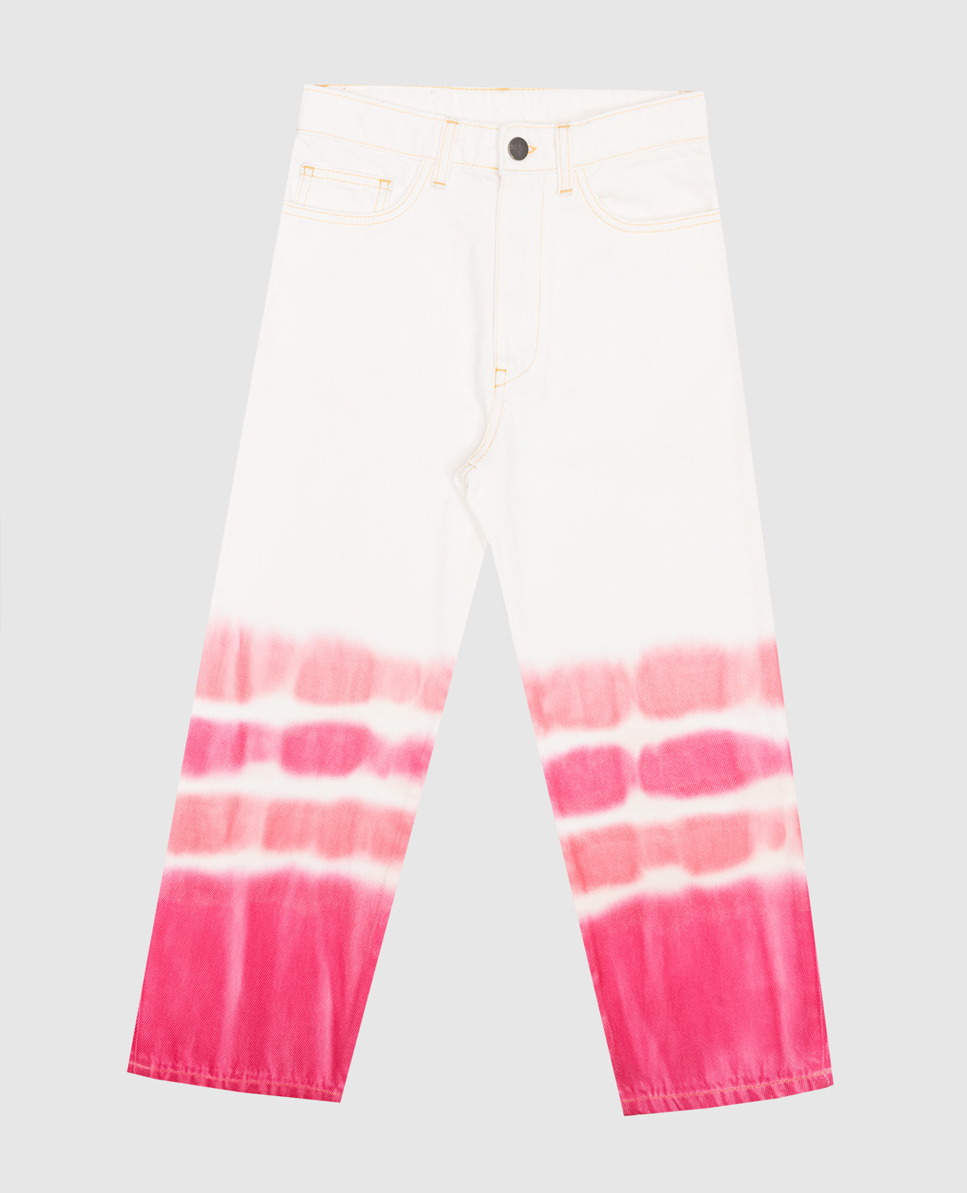 

Детские белые джинсы Tie Dye, Белый, Джинсы