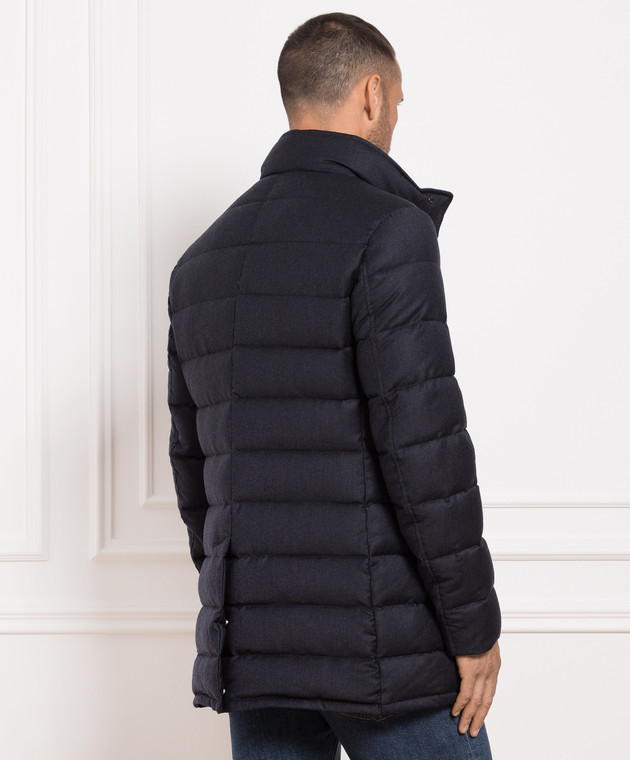 MooRER Gray down jacket made of wool and cashmere CALEGARIL image 4