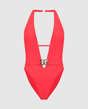 Dolce&Gabbana Червоний купальник з логотипом DG O9B74JFUGA2