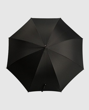 Pasotti Черный зонтик с ручкой в виде головы собаки OMITUO478BLUES59732
