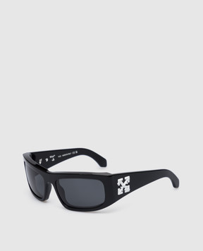 Off-White Черные очки Joseph с фактурным логотипом OERI044F22PLA001
