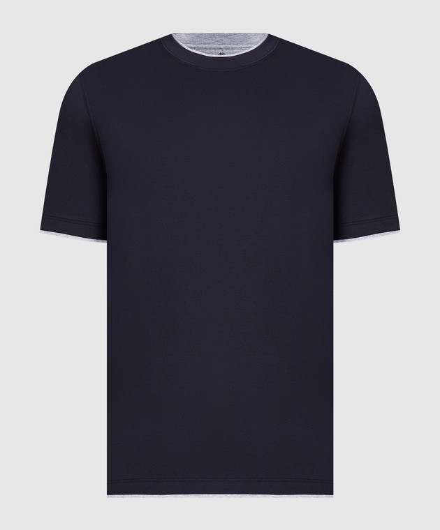 Brunello Cucinelli Blue T-shirt MTS377427