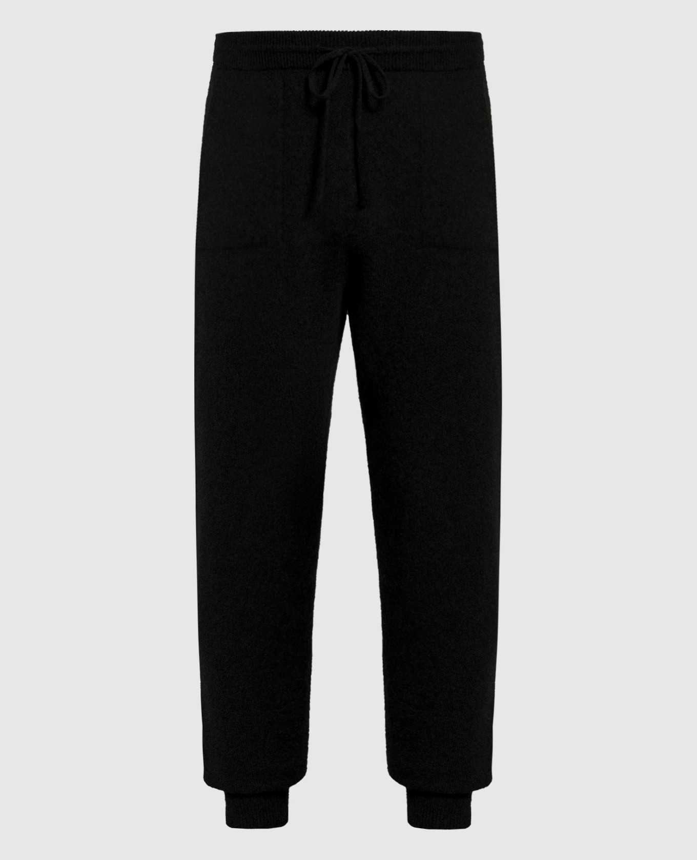 Black cashmere sweatpants