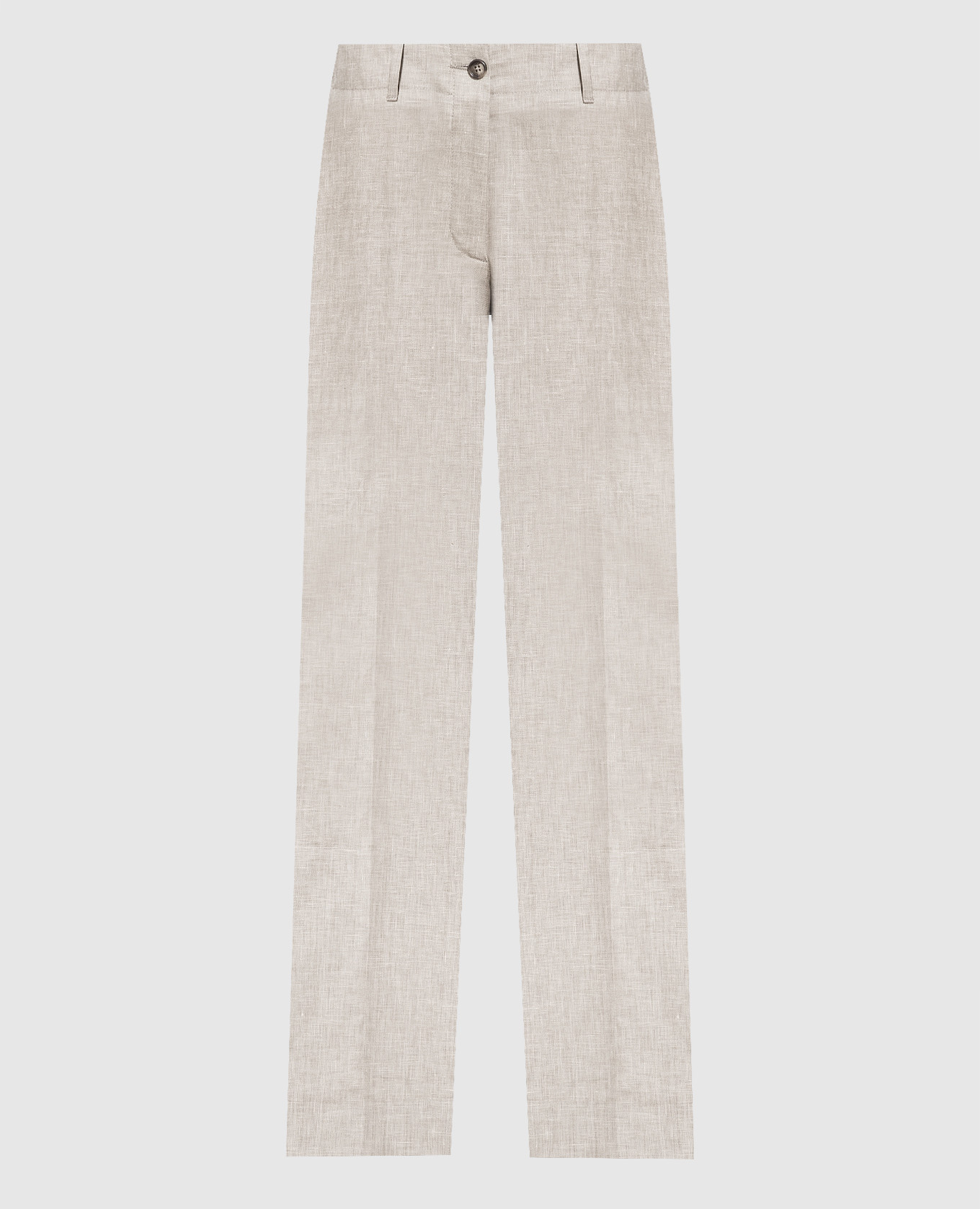 Gray trousers made of linen, wool and silk