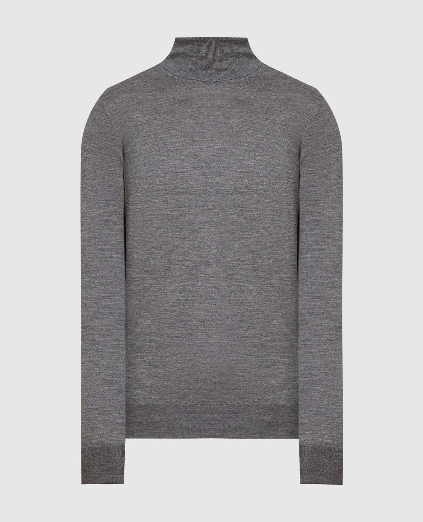 Gray wool and cashmere golf