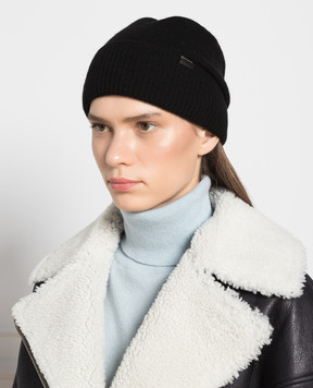 Woolrich Чорна шапка з кашеміру CFWWAC0177FRUF0668