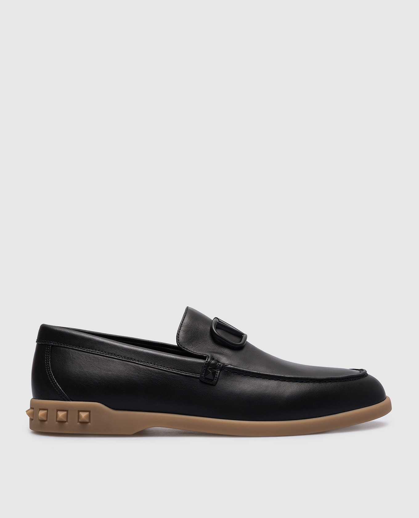 Leisure Flows black leather loafers