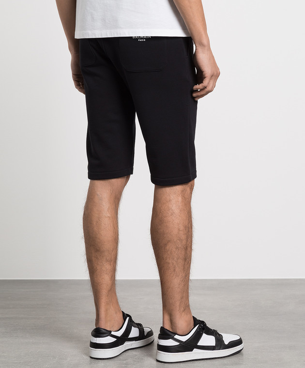 Balmain Black shorts with logo AH1OA003BB04 изображение 4