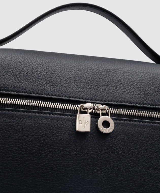 Loro Piana - Синяя кожаная сумка кросс-боди Extra pocket L27