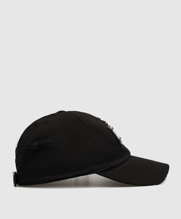 Dolce&Gabbana Black cap with holes GH860AFU6X8 image 3