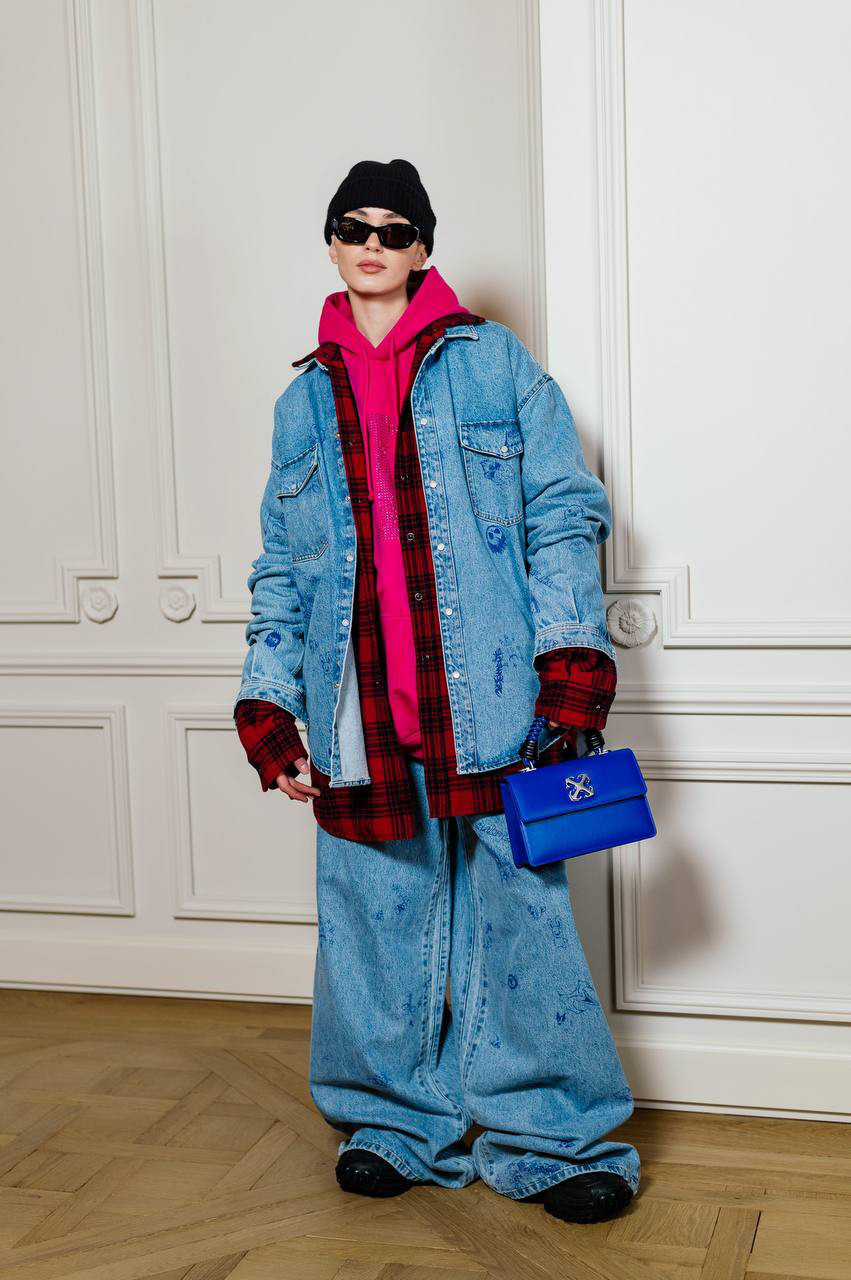 Vetements Красная рубашка в клетку UE54SH400Rw изображение 6